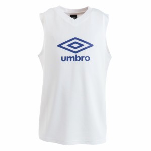 【ポイント10％！ 5/3 21:00〜22:59限定】アンブロ(UMBRO)サッカーウェア ジュニア ノースリーブシャツ UUJVJA66 WHT(Jr)