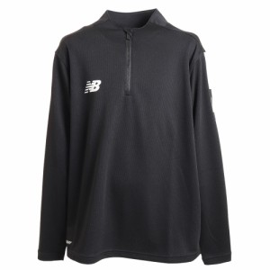 ニューバランス(new balance)サッカーウェア ジュニア ハーフジップトップ ABT35210BKW 速乾(Jr)