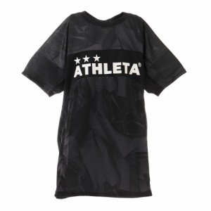 アスレタ(ATHLETA)サッカーウェア 半袖 Tシャツ ジュニア ニットメッシュ プラクティスシャツ 2343J BLK フ…