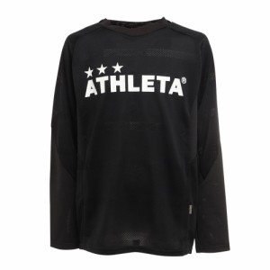 【ポイント10％！ 4/23 21:00〜22:59限定】アスレタ(ATHLETA)サッカー フットサルウェア ジュニア 長袖プラシャツ 2370J BLK(Jr)