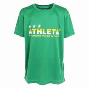 【ポイント10％！ 5/3 21:00〜22:59限定】アスレタ(ATHLETA)サッカー フットサルウェア ジュニア プラクティスTシャツ XE-437J GRN(Jr)