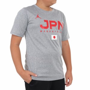 ジョーダン(JORDAN)バスケ 日本代表 Tシャツ ジュニア 半袖 JPN 2023 W杯 YGB7NBA3-GREY(Jr)