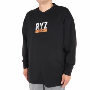 ライズ(RYZ)バスケットボールウェア ロンT N/08 長袖Tシャツ 751R1CD6607 BLK 速乾(Men’s)