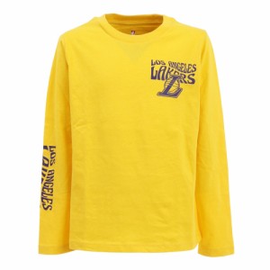 エヌビーエー(NBA)バスケットボールウェア ロンT レイカーズ長袖Tシャツ PK2B3BCW2B04-LAKERS(Jr)