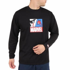 マーベル(MARVEL)スパイダーマン&ヴェノム UVカット ロング 長袖Tシャツ DS0223002 冷感 速乾(Men’s)