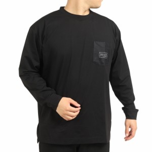 ライズ(RYZ)バスケットボールウェア ポケット付き長袖Tシャツ RZ30CD22FW5053 BLK(Men’s)