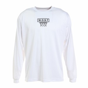 エックスティーエス(XTS)バスケットボールウェア ロンT プリント長袖Tシャツ 751TS2ES0038 WHT 速乾(Me…