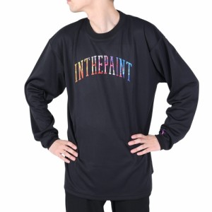 インザペイント(IN THE PAINT)バスケットボールウェア 長袖Tシャツ ITP23413BLK/VLT(Men’s、L…