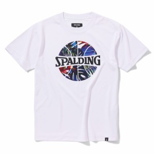 スポルディング(SPALDING)バスケットボールウェア ジュニア Tシャツ ネオン トロピカル ボール プリント SJT24…