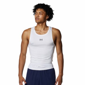 アンダーアーマー(UNDER ARMOUR)ヒートギア COMP スリーブレス タンクトップ 1371947 100(Men’…