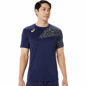 アシックス(ASICS)バレーボールウェア ドライプリント半袖シャツ 2051A307.400(Men’s)