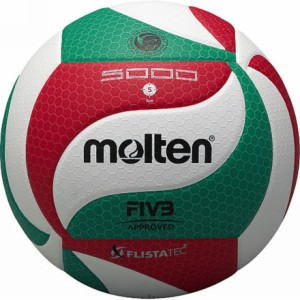 モルテン(molten)バレーボール 5号 (一般用・大学用・高校用) 検定球 フリスタテックバレーボール V5M5000 自…