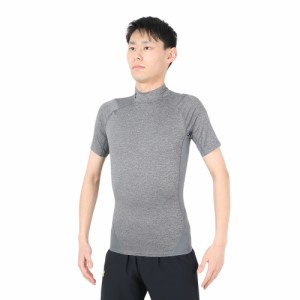 アンダーアーマー(UNDER ARMOUR)半袖 速乾 抗菌防臭 グレー ヒートギア(夏向け) コンプレッション モック ショ…