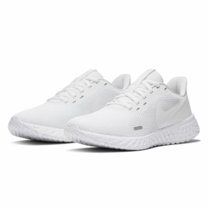 ナイキ(NIKE)スポーツシューズ レボリューション 5 BQ3207 104 白 ランニングシューズ(Lady’s)