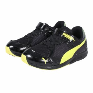 プーマ(PUMA)ジュニア ランニングシューズ 19026606 スピードモンスター V3 ブラックイエロー スニーカー (J…