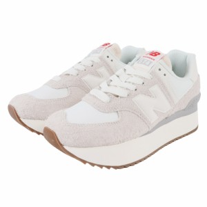 ニューバランス(new balance)スニーカー 574+ WL574ZQDB WL574 ZQD B 厚底 グレー ベージ…