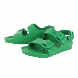 ビルケンシュトック(BIRKENSTOCK)スポーツサンダル ミラノキッズ グリーン 1021656 ストラップ ウォッシャブ…