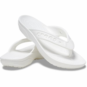 クロックス(crocs)スポーツサンダル バヤ 2.0 フリップ ホワイト 208192-100-2023 鼻緒 軽量 シャワ…