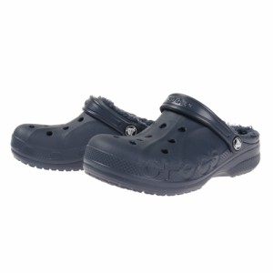 クロックス(crocs)サンダル ジュニア 紺 バヤ ラインド クロッグ キッズ Baya Lined Clog ネイビー 2…