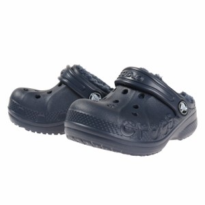 クロックス(crocs)ジュニアサンダル バヤ ラインド クロッグ トドラー ネイビー 207501-463-2022 ボア …