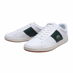 ラコステ(LACOSTE)スニーカー メンズ 白 カーナビエボ CARNABY EVO CGR ホワイト グリーン 2226 …