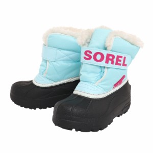 ソレル(SOREL)ショートブーツ 青 ジュニア チルドレン スノーコマンダー ブルー NC1960 428 スノーシューズ …