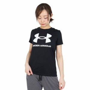 【ポイント10％！ 5/23 21:00〜22:59限定】アンダーアーマー(UNDER ARMOUR)半袖Tシャツ レディース ライブ グラフィック 1356305 BLK/WHT