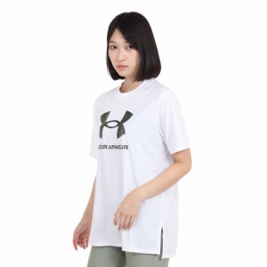 【ポイント10％！ 5/23 21:00〜22:59限定】アンダーアーマー(UNDER ARMOUR)半袖Tシャツ レディース テック オーバーサイズド  1381230 10