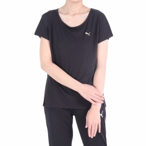 プーマ(PUMA)トレインエッジ 半袖Tシャツ 525274 01 BLK(Lady’s)