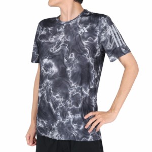 アディダス(adidas)半袖Ｔシャツ メンズ オウン ザ ラン 総柄プリント  MKY29-IB6394(Men’s)