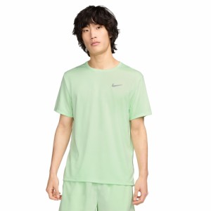 ナイキ(NIKE)tシャツ 半袖 uv 速乾 グリーン Dri-FIT UV マイラー ショートスリーブ ランニングトップ D…