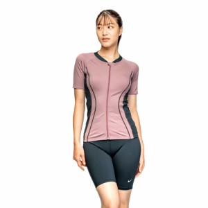 ナイキ(NIKE)フィットネス水着 レディース 水泳 SP24 ショートスリーブ フルジップ セパレーツ 2993105-37…