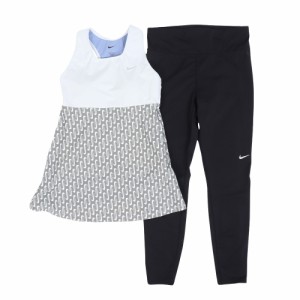 ナイキ(NIKE)フィットネス水着 水泳 SU24 ロングスパッツ セパレーツ 上下セット 2993114-001(Lady’…