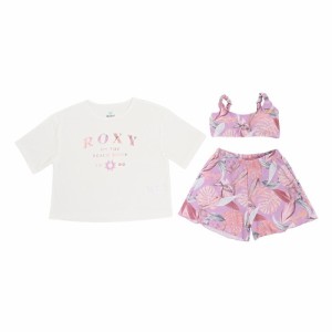 ロキシー(ROXY)水着 ラッシュTシャツ 上下 3点セット 子供 ジュニア MINI ON THE BEACH TSW231…