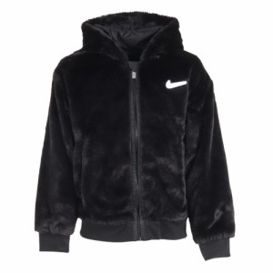 ナイキ(NIKE)ジュニア ガールズ フェイクファージャケット アウター バックロゴ 36K736-023(Jr)