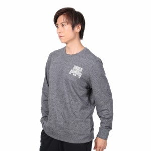 【ポイント10％！ 6/3 21:00〜22:59限定】アンダーアーマー(UNDER ARMOUR)長袖Tシャツ メンズ ライバルテリー グラフィック クルー 13797