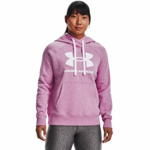 アンダーアーマー(UNDER ARMOUR)パーカー レディース ライバルフリース ロゴフーディー 1356318 537(L…