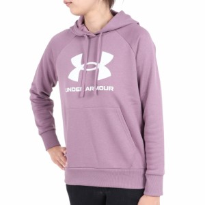 アンダーアーマー(UNDER ARMOUR)パーカー レディース ライバルフリース ビッグロゴ フーディー 1379501 5…