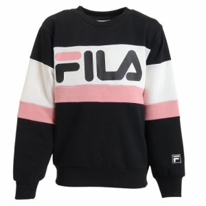 フィラ(FILA)スウェット トレーナー プルオーバー ガールズ クルースウェット 142-700BLK(Jr)