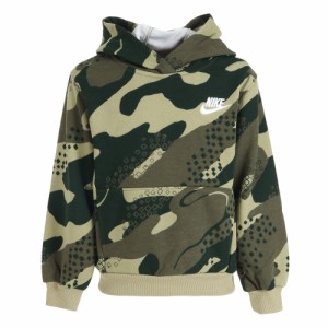 【ポイント10％！ 6/23 21:00〜22:59限定】ナイキ(NIKE)ジュニア キッズ NSW CLUB CAMO パーカー 86L161-EDR(Jr)