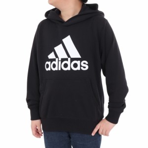 アディダス(adidas)キッズ スウェットフーディ エッセンシャルズ プラス ビッグロゴ プルオーバーパーカー KWF36-…