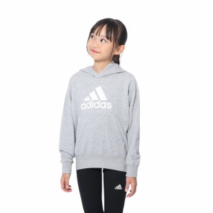 アディダス(adidas)キッズ スウェットフーディ エッセンシャルズ プラス ビッグロゴ プルオーバーパーカー KWF36-…