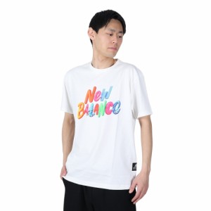 【ポイント10％！ 5/3 21:00〜22:59限定】ニューバランス(new balance)Tシャツ メンズ 半袖 SPECTRUM グラフィック MT21557WT(Men’s)