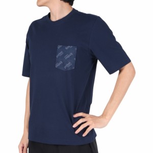 リーボック(REEBOK)Tシャツ メンズ 半袖 ポケット クラシックス ロゴ FXP29-EC4563 ネイビー(Men’s)