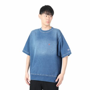 チャンピオン-ヘリテイジ(CHAMPION-HERITAGE)リラックスフィット インディゴ クルーネック 半袖スウェットシャ…