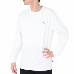 プーマ(PUMA)長袖Tシャツ メンズ バックプリントプリントTシャツ 674897 02 WHT(Men’s)