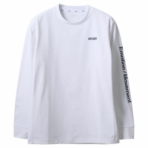 デサント(DESCENTE)長袖Tシャツ メンズ 白 SUNSCREENロゴ DMMVJB56 WH(Men’s)