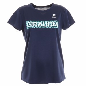 ジローム(GIRAUDM)半袖Tシャツ レディース プリントメッシュTRG CT2S3375-TR864-DGCD NVY(L…