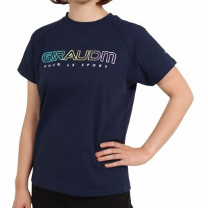 ジローム(GIRAUDM)半袖Tシャツ レディース プリントメッシュTRG CT2S3376-TR864-DGCD NVY(L…