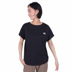 ノースフェイス(THE NORTH FACE)フレンチスリーブ ロゴデザインTシャツ NTW32374 K(Lady’s)